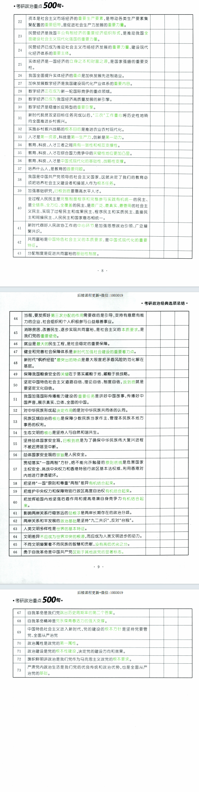 2026考研政治-核心重点必背500句-腿姐陆寓丰全家桶pdf电子版免费下载(图4)