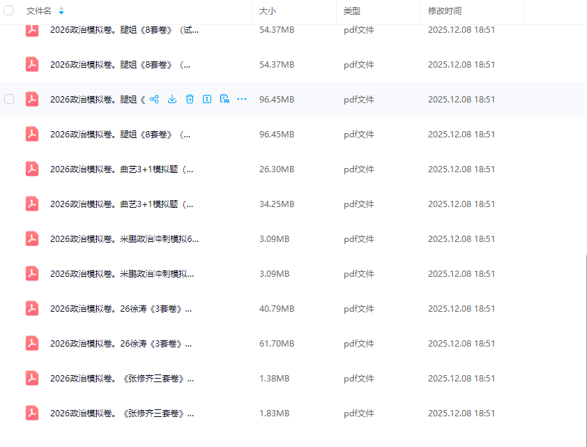 2026考研政治各种冲刺卷电子版pdf下载(图6) 2026考研政治各种冲刺卷电子版pdf下载(图6)