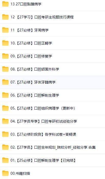 2027考研专业课(科目代码 352)口腔医学综合-诚毅直通车-全程网课视频百度网盘下载(图1) 2027考研(代码 352)口腔医学综合-诚毅直通车-全程网课视频百度网盘下载(图1)